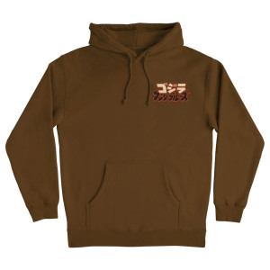 Godzilla Hand Mens Santa Cruz Hoodie brown